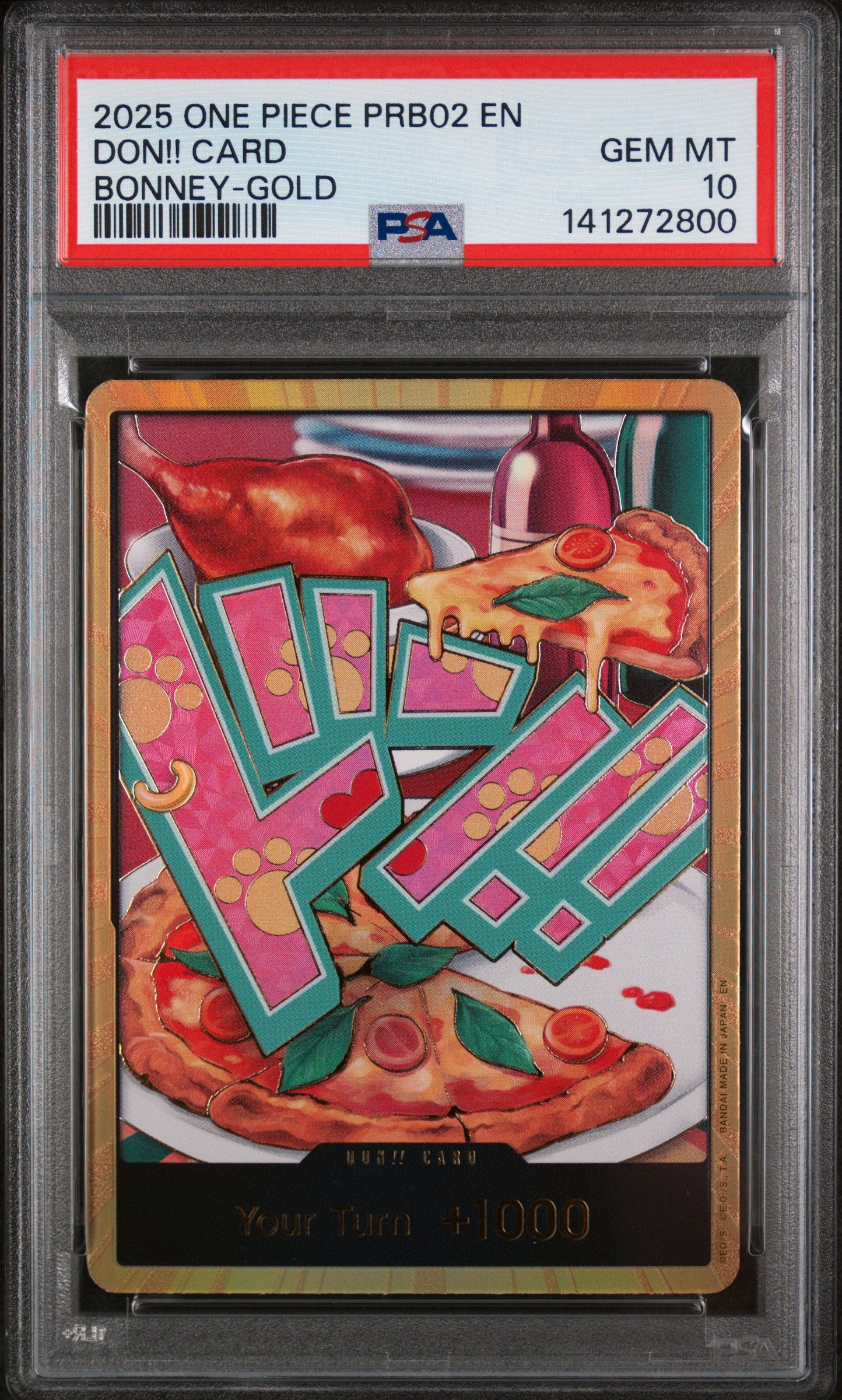 2025 ONE PIECE PRB02-PREMIUM BOOSTER -ONE PIECE CARD THE BEST- VOL.2 DON!! CARD BONNEY-GOLD