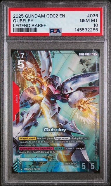 2025 GUNDAM DUAL IMPACT #036 QUBELEY LEGEND RARE+