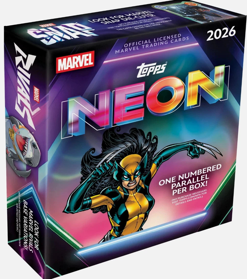 2026 TOPPS NEON MARVEL MEGA BOX (PRE-ORDER)